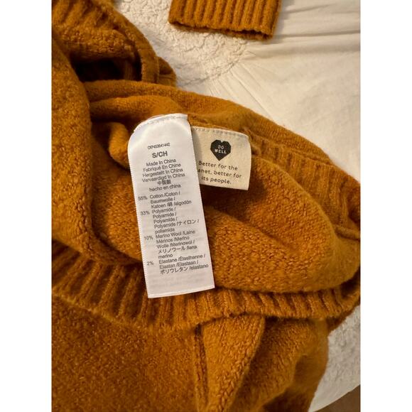 Women’s Madewell Sweater Sz S Cozy Birchmont Cotton Pullover Side Button Accents - Picture 4 of 6